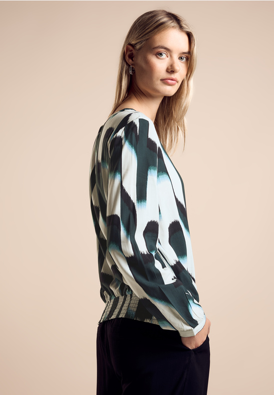 ŽENSKA BLUZA Printed roundneck blouse 