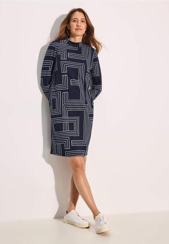 ŽENSKA OBLEKA Jacquard Dessin Dress 