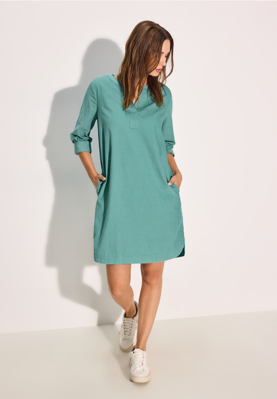 ŽENSKA OBLEKA Solid Cord Dress 